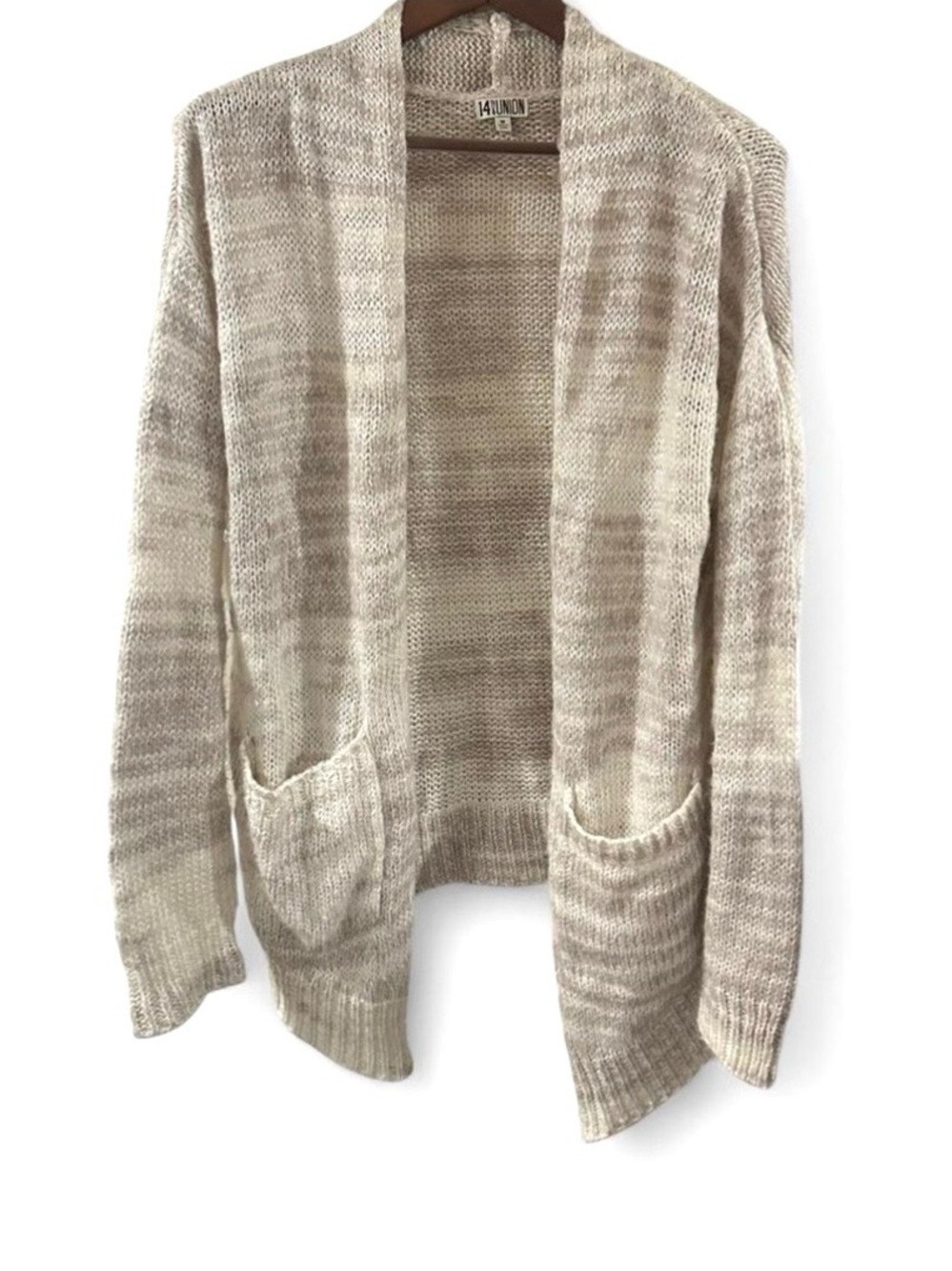 Women's Light Brown Cardigan Sweater Size Medium